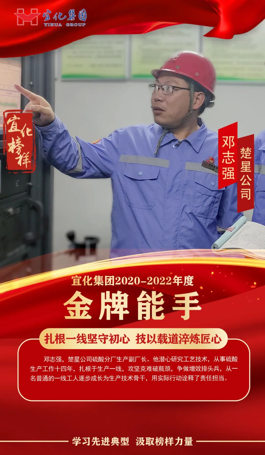 【宜化榜樣】金牌能手鄧志強(qiáng)：扎根一線堅(jiān)守初心，技以載道淬煉匠心